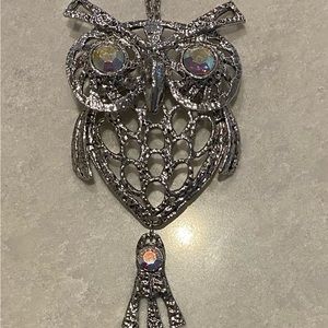Vintage 70’s owl necklace. Motion necklace. Head, body, tail separate pieces